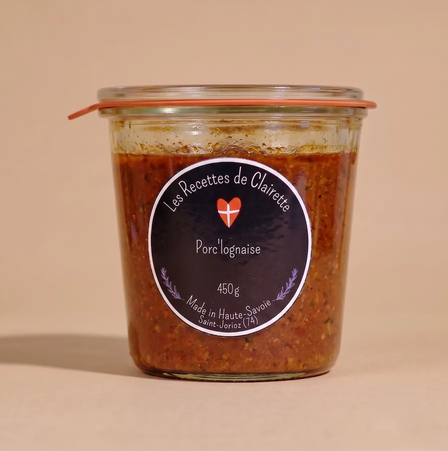 Bocal de Porc'lognaise maison.